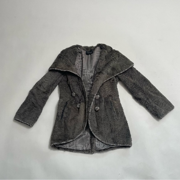 VINTAGE GRINVEST made in Italy rabbit open front jacket - Picture 1 of 8